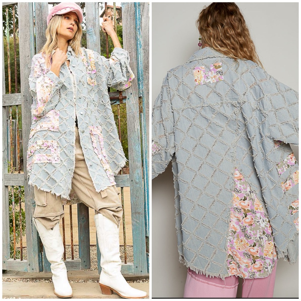 POL Floral Shacket ♥️Only 2 LEFT -2-S - Picture 2 of 4